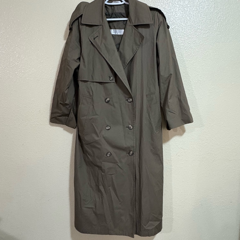 Vintage I Magnin Chic Olive Green Coat